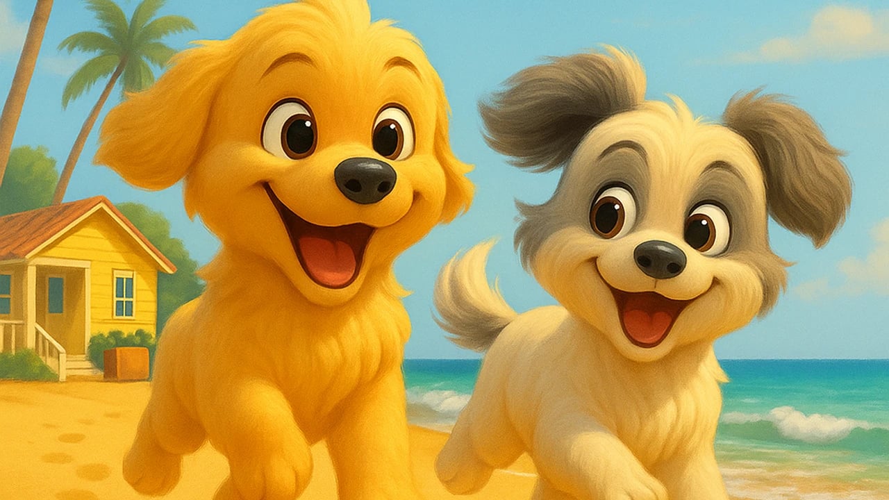 Laifu and Nini storybook illustration